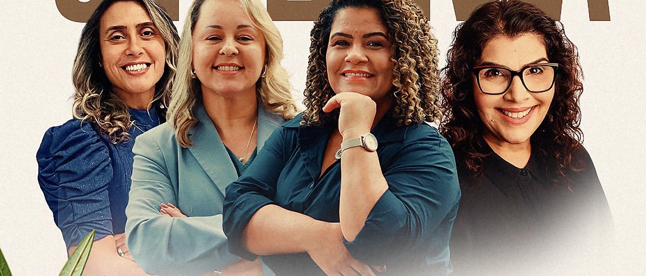 Pra. Érica Silveira, Pra. Elda Da Silva, Pra. Maria Sales e Miss. Fernanda Frota